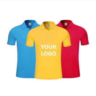 China Anti-wrinkle Logo Cotton Polo Shirts Unisex Custom Made Team Advertising Corporate Shirts for sale