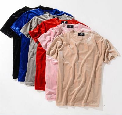 China Big V Cotton Anti-Wrinkle Fashion O-Neck Printing Short Sleeve Clothing Men Women's Short Sleeve T-Shirts for sale