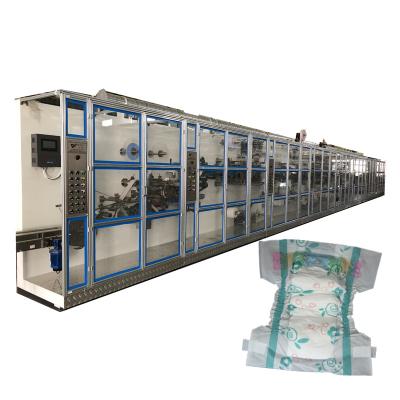 China Factory Traditional Sharp Automatic Baby Diaper Production Line Diaper Machine In Stock for sale