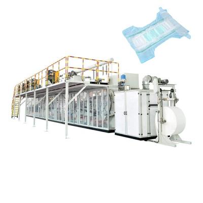 China Factory Full Servo Baby Diaper Making Machine With Baby Diaper Production Line for sale