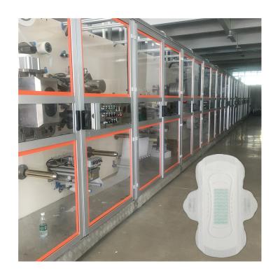 China Fully Automatic Disposable Factory Sanitary Pad Production Line for sale