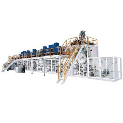 China Factory Full Automatic Making Machine For Disposable Adult Diapers With Horizontal Adult Diaper for sale