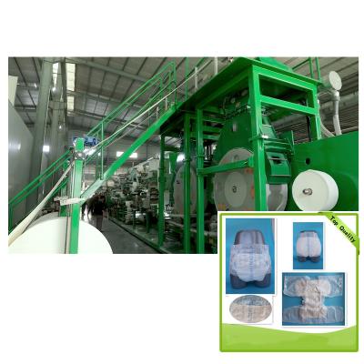 China Factory Disposable Incontinent Adult Diaper Making Machine DNW Machinery Manufacturer for sale