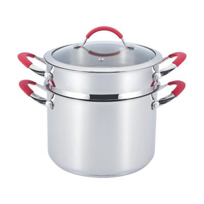 China 2021 Size Quality Stainless Steel To Cookware Sustainable Soup Pot With Lid for sale