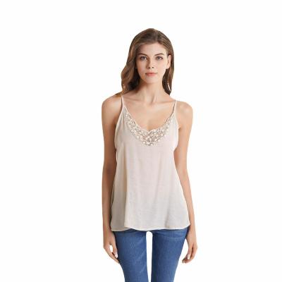 China QUICK DRY lady fashion summer sexy quick dry women pure color casual tops lace up floral tank top for sale