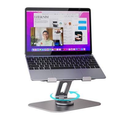 China ipad pro expandable 360 ​​stand macbook base air rotating stand for notebook and panel pc stand 10.5-17.3