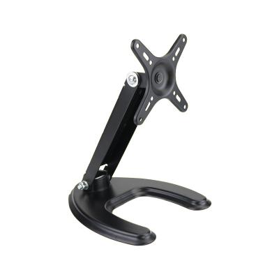 China Direct Sales SPCC/Aluminium Alloy Frontal SPCC /Aluminium Alloy Retractable Monitor Table Base Stand for sale