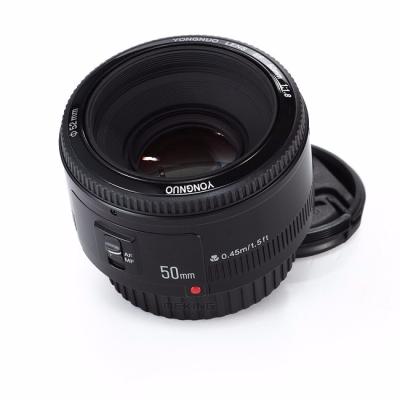 China YONGNUO YN 50mm f/1.8 AF EF Lens for Canon EOS 350D 450D 500D 600D 650D 700D Camera Lens 52.0*68.0mm for sale