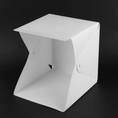 China Taking Nice Photos New Mini Folding Studio Diffuse Soft Box Lightbox with LED Light Photography Background Photo Studio for sale