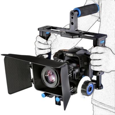 China Can Connect to Lightweight D221 Aluminum Alloy Camera Camcorder Led Video Cage Rig Kit Film Making System for sale