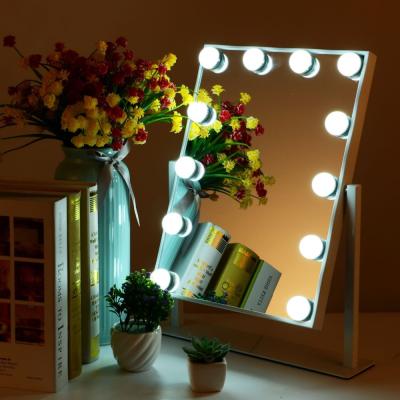 China Wholesale Adjustable Makeup Mirror With 9 Bulbs Mirror Makeup Hollywood Style Mirrors for sale