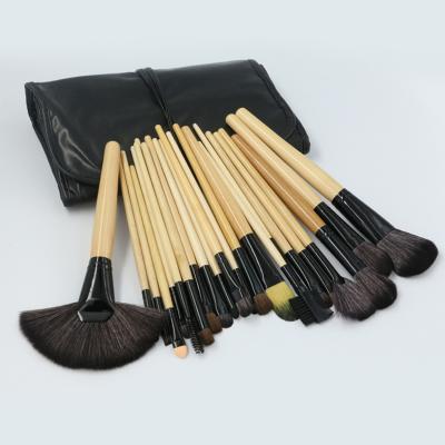 China New Popular Flat Brush Drop Shipping Cheap Professional Makeup Brushes Natural Hair 24pcs Make Up Brushes Set for sale