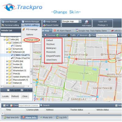 China Automotive Free Web Based GPS Server Tracking Software And GPS System Platform for sale