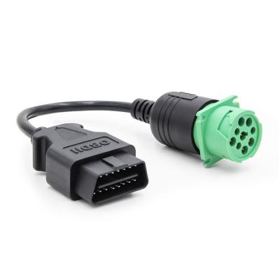 China For Trucks Truck J1708 OBD1 To OBD2 Cable J1939 9 Pin Male To OBD2 16 Pin Male for sale