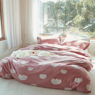 China Nondisposable Reactive Printing 100%cotton Cartoon Knit Fabric Tank Top Quilt Cover Bedding Set for sale