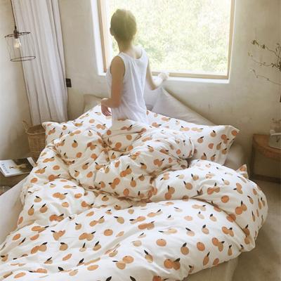 China Nondisposable Reactive Printing Single Jersey Eco - Friendly Fabric Printed Bedding Set for sale