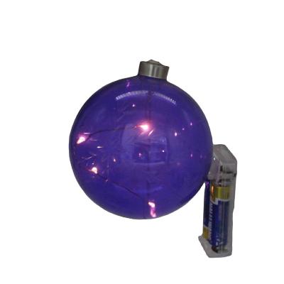 China Wholesale Unlimited Light Blue Glass Ball LED Christmas Tree Decoration Holiday Party Pendant Lighting for sale