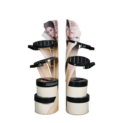 China Professional SKIN CARE design retail stage sales display stand rack for cosmetic product sales promotion for sale