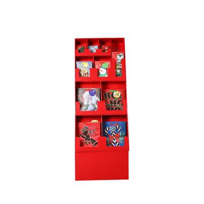 China Recommended Box Based On Your Requirements Customized Festival Cardboard Display Rack Good Quality Christmas Display Rack With Prepacking Service for sale