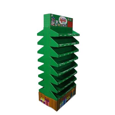 China POSM and CARDBOARD Single Sided Automatic Gift Certificate Floor Stand Display Racks for sale