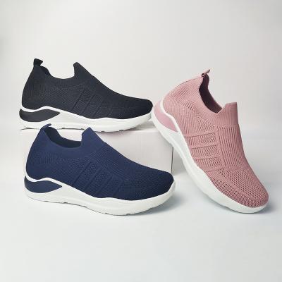 China Fashion Trend Factory Wholesale 3D Flight Knit Lazy Walking Style Zapatos Deportivos Sports Shoes for sale