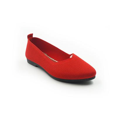 China 2021 New Fashionable Women's Anti-slippery Casual Shoes for Soft Red Elegant Ballet Flats for sale