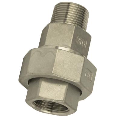 China SS 304 & 316 New Type Union FM Male / Seat 304 316 Female Tapered Pipe Fittings for sale