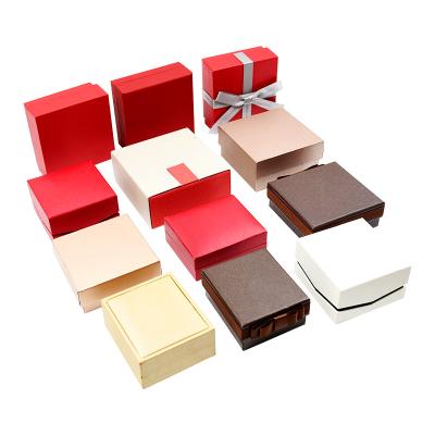 China Recyclable Custom Paper Jewelry Box Boxes For Jewelry Packaging With Ribbon for sale