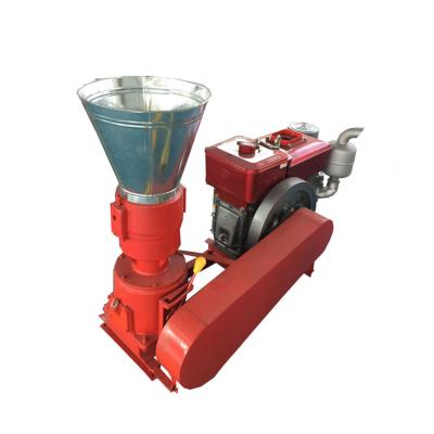 China Farms Good Quality Mini Small Pellet Animal Feed Pelletizer Machine Engine for sale