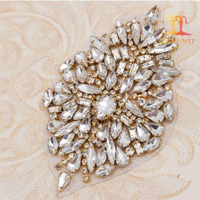 China 100% New Style Eco-friendly sliver/gold/rose gold/rose gold cup crystal rhinestone applique for high heel shoes for sale