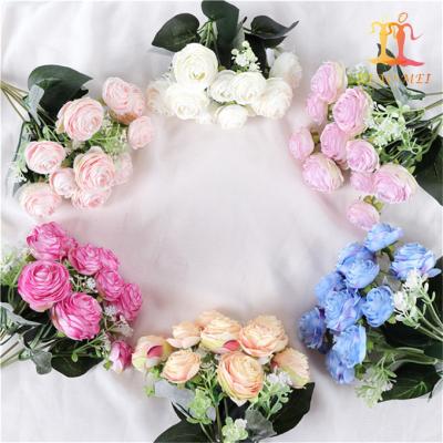 China Peonies Wholesale Price Fancy Rose Camellia Artificial Flower For Home Decoration for sale