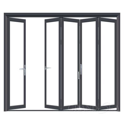 China modern aluminum folding door bi folding doors used commercial glass doors for sale china factory for sale