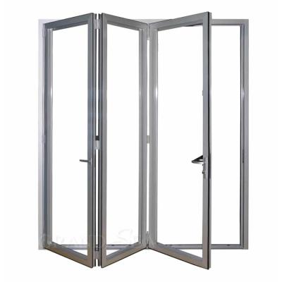 China Folding Screen Australia Standard AS2047 Folding Open Style Bi Fold Aluminum Aluminum Glass Folding Door for sale