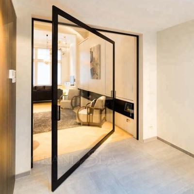 China Folding Screen Foshan Factory Sale Modern Casement Aluminum Glass Door Pivot Designs for sale