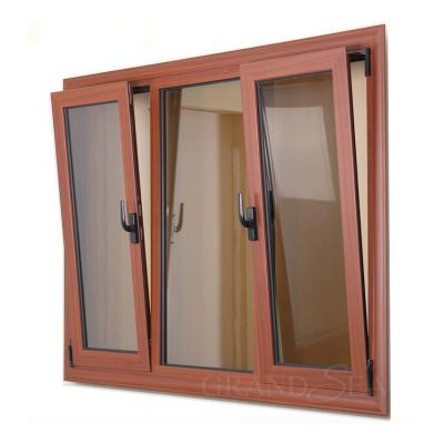 China Cheap Price Thermal Break Double Glazing Swing Window Tilt And Turn Design for sale