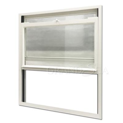 China Magnetic Screen Aluminum Windows In Porcelain Aluminum Double Hung Window With Mesh for sale