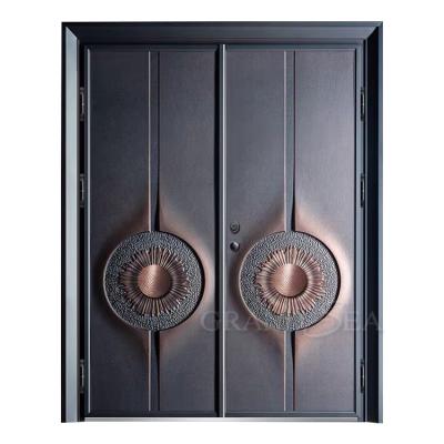 China Best Performance Villa Front Entry Security Double Swing Bulletproof Door for sale