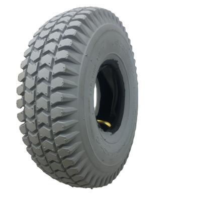 China 3.00-4 high quality gray rubber tire 10 INCH gray tire 3.00-4 for sale