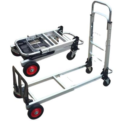 China Storage Hand Truck Total Capacity Aluminum Frame Convertible 2 Mode 400 Lbs for sale