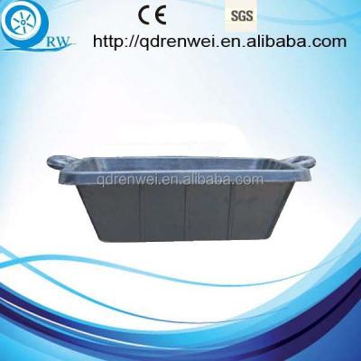 China Eco - Friendly Ooblong Horse Feeder Rubber Tub With Two U Handle for sale