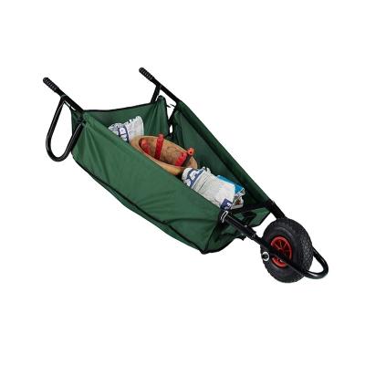 China Folding Unfolding Folding Wheelbarrow Garden Cart Foldable Carts for sale