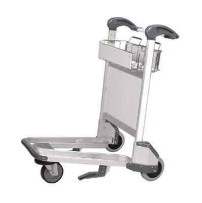 China Airport Folding Trolley With Brake Hand Brake Airport Trolley Airport Baggage Trolley for sale