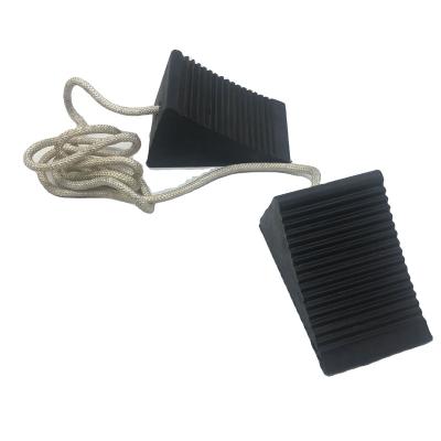 China Small Wheel Rubber Car Wheel Chock Rubber Chock for sale