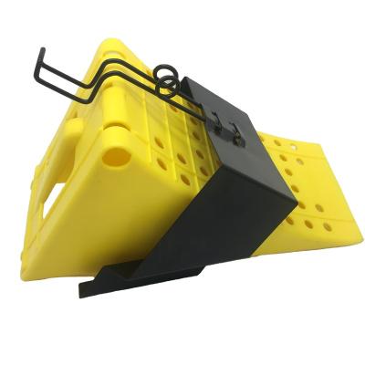 China yellow plastic truck wheel chock for sale