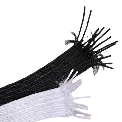 China High Quality Elastic Rope 12mm White And Black Elastic Waist Various Color Flat Rubber Band Rubber Band Elastic for sale