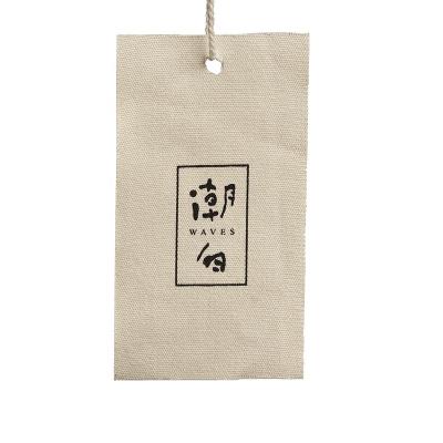 China Custom Printed Square Shape Garment Label Printed With Your Own Logo for sale