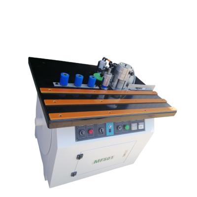 China Building Material Shops Woodworking Small Double Automatic PVC Curve Manual Edge Bander Handheld Banding Machine With Trimmer for sale