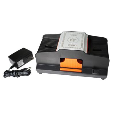 China Quickly Shuffle Aobo Hot Selling 2 Decks Automatic Button Hai Card Shuffler Machine With Plug&Power Supply for sale