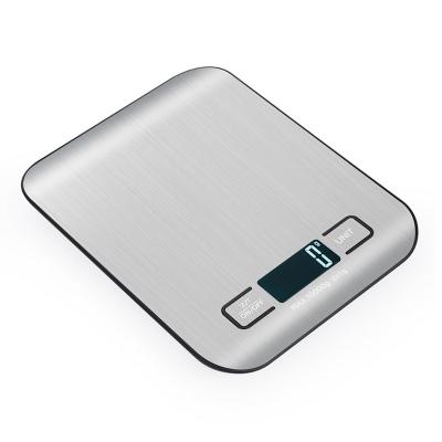 China Hotel Kitchen Scale Stainless Steel Weighing For Diet Postal Balance Measuring LCD Electronic Scales for sale