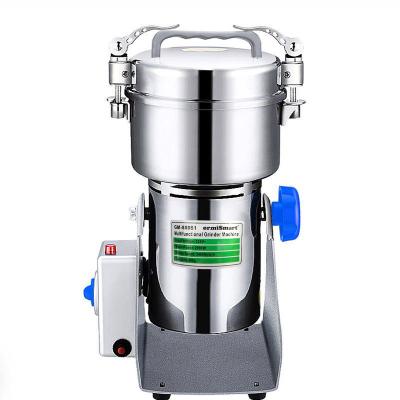 China Beater Ejector Knob 800g Swing Type Miller Dry Food Spices Cereal Grinder Machine High Speed ​​Smart Grain Herb Powder Grinder for sale